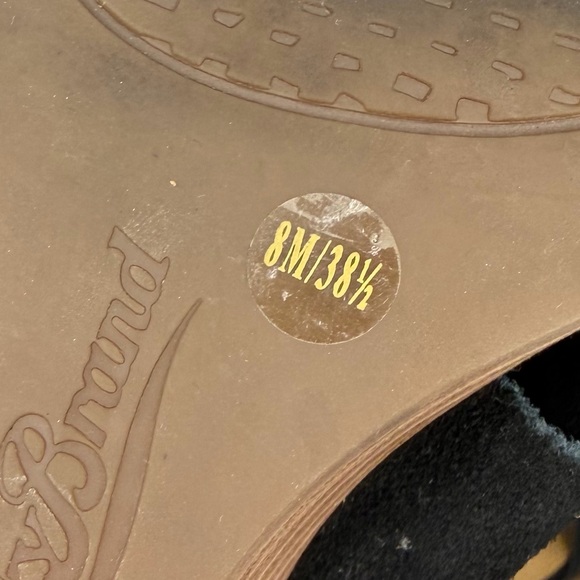 Lucky Brand Women’s Jamin Black Suede Twist Wedge - Size: 8 - Picture 8 of 8